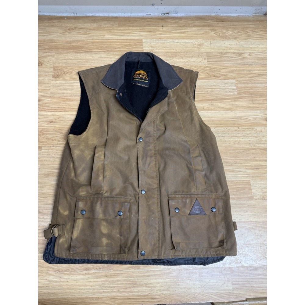 Outback Survival Gear Oilskin Insulated Vest Men's Size Small